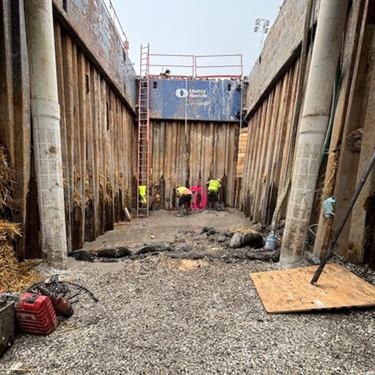 Utility Connection Pit Water Cut-Off